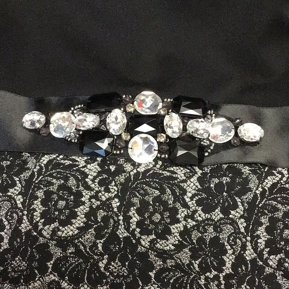 Teri Jon size 8 dress with jeweled belt - Picture 7 of 7